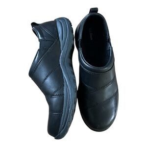 Bean Shoes Ll Bean Womens Comfort Mocs Leather Black Size